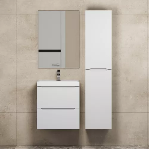 Тумба подвесная Uperwood Tanos белая матовая, Выбрать цвет: Белый матовый, Выбрать размер: 50, изображение 6