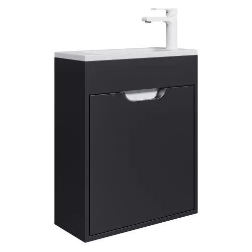 Тумба подвесная Uperwood Modul , черная матовая, Выбрать цвет: Черный матовый, Выбрать размер: 50, изображение 13