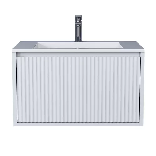 Тумба подвесная  Uperwood Next Premium  белая, 1/2 ящика, Выбрать цвет: Белый матовый, Выбрать размер: 70, Внешний вид: 1 ящик