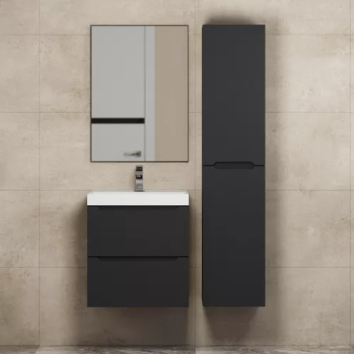 Тумба подвесная Uperwood Tanos NEW черная, Выбрать цвет: Черный матовый, Выбрать размер: 50, изображение 6