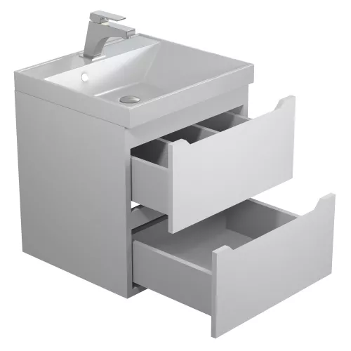 Тумба подвесная Uperwood Tanos белая матовая, Выбрать цвет: Белый матовый, Выбрать размер: 50, изображение 9