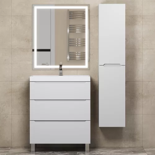 Тумба напольная  Uperwood Tanos белая, 2/3 ящика, Выбрать цвет: Белый, Выбрать размер: 70, Внешний вид: 3 ящика, изображение 4