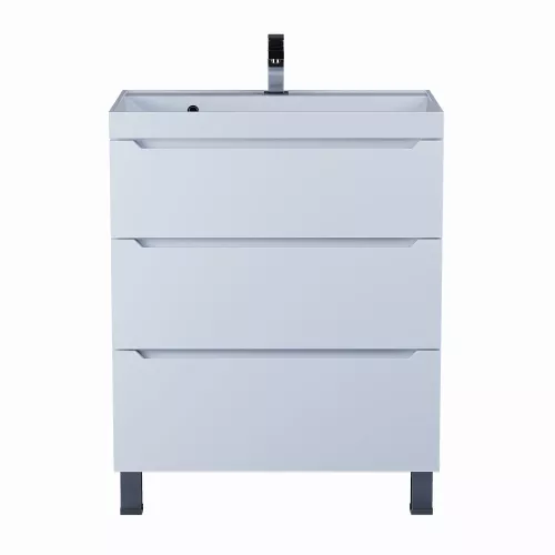 Тумба напольная  Uperwood Tanos белая, 2/3 ящика, Выбрать цвет: Белый, Выбрать размер: 70, Внешний вид: 3 ящика, изображение 5