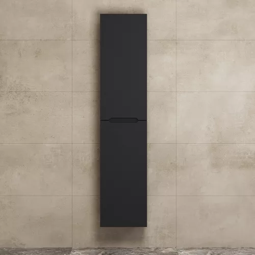 Шкаф-пенал подвесной Uperwood Tanos  33х150 см,  универсальный, черный, Выбрать цвет: Черный матовый