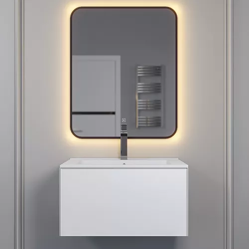 Тумба подвесная Uperwood Parma Premium, белая, Выбрать цвет: Белый матовый, Выбрать размер: 65, изображение 4