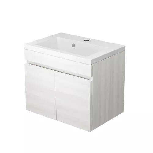 Тумба подвесная Uperwood Eva, 50 см,  Дуб Харбор Белый, с дверцами, Выбрать цвет: Дуб Харбор Белый, Выбрать размер: 50, изображение 9