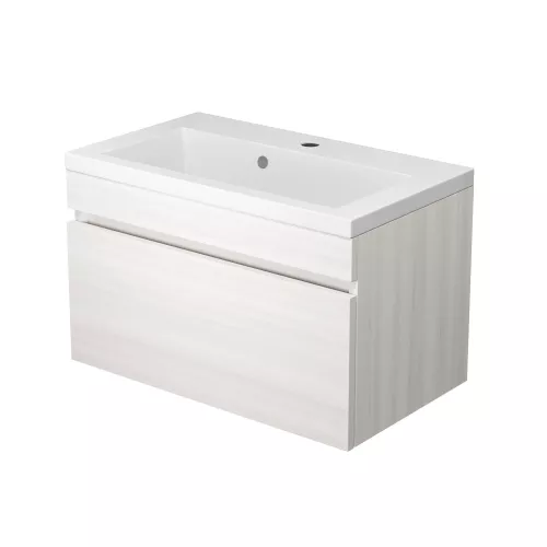 Тумба подвесная  Uperwood Eva  Дуб Харбор Белый, выдвижной ящик, Выбрать цвет: Дуб Харбор Белый, Выбрать размер: 60, изображение 10