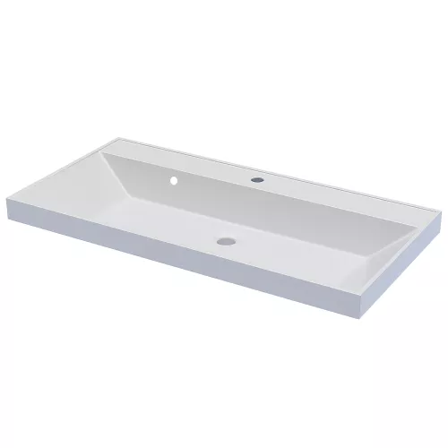 Раковина для ванной 90 см, Uperwood Classic, белая глянцевая