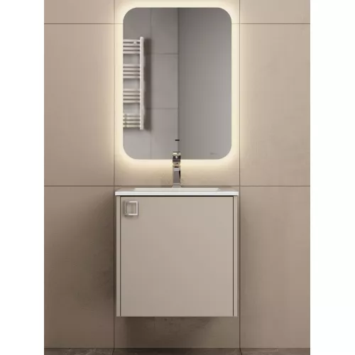 Тумба подвесная  Uperwood Aurora 50 см, бежевый матовый, Выбрать цвет: Бежевый матовый, изображение 6