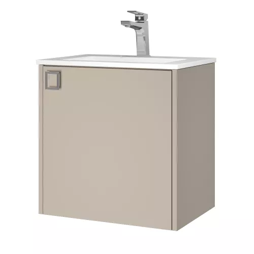 Тумба подвесная  Uperwood Aurora 50 см, бежевый матовый, Выбрать цвет: Бежевый матовый, изображение 7