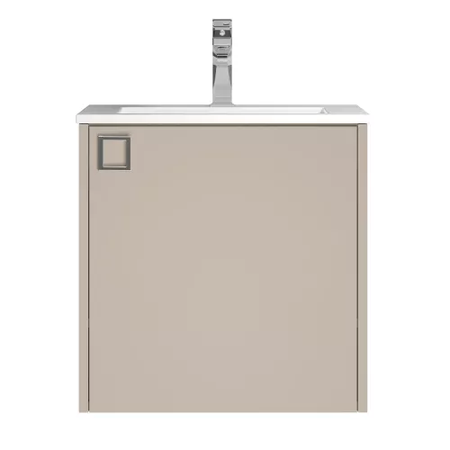 Тумба подвесная  Uperwood Aurora 50 см, бежевый матовый, Выбрать цвет: Бежевый матовый, изображение 8