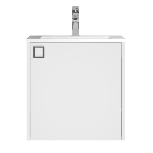 Тумба подвесная Uperwood Aurora 50 см, белый матовый, Выбрать цвет: Белый матовый, изображение 8