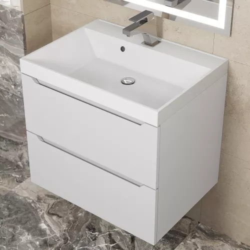 Раковина для ванной  Uperwood Classic, белая глянцевая, Выбрать цвет: Белый, Выбрать размер: 60, изображение 3