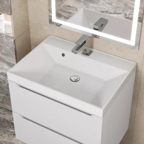 Раковина для ванной  Uperwood Classic, белая глянцевая, Выбрать цвет: Белый, Выбрать размер: 60, изображение 5