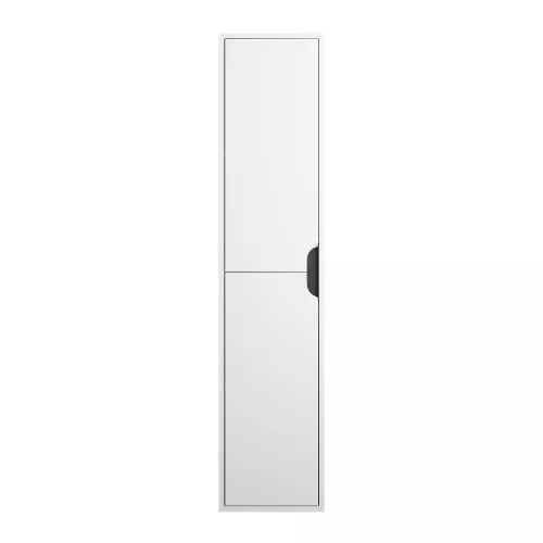 Шкаф-пенал подвесной Uperwood Modul 33х150 см, белый/графит, Выбрать цвет: Белый/графит, изображение 4