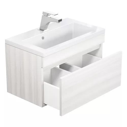 Тумба подвесная  Uperwood Eva  Дуб Харбор Белый, выдвижной ящик, Выбрать цвет: Дуб Харбор Белый, Выбрать размер: 60, изображение 11