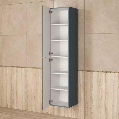 Шкаф-пенал  Uperwood Foster NEW 36х160 см, серый графит, Выбрать цвет: Серый графит, изображение 2