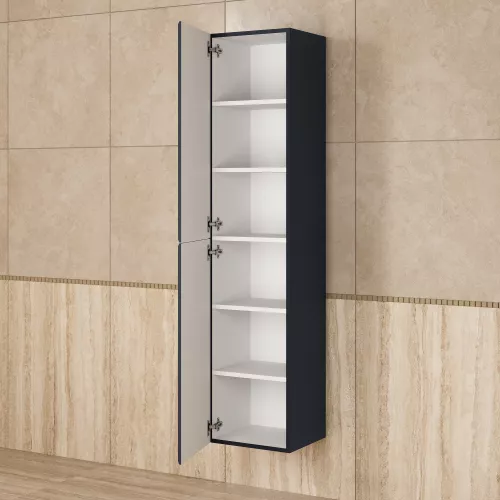 Шкаф-пенал  Uperwood Foster NEW 36х160 см, черный, Выбрать цвет: Черный матовый, изображение 2