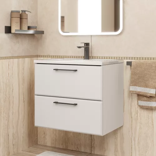 Тумба подвесная Uperwood Foster NEW  белая, Выбрать цвет: Белый, Выбрать размер: 60