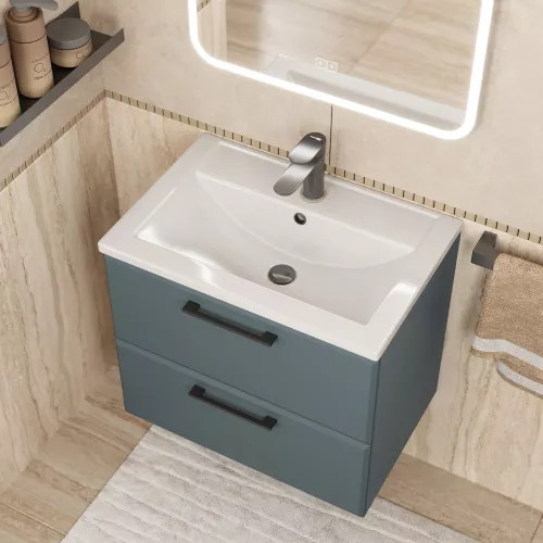 Тумба подвесная Uperwood Foster New серый графит, Выбрать цвет: Серый графит, Выбрать размер: 60, изображение 5