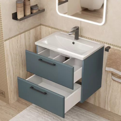 Тумба подвесная Uperwood Foster New серый графит, Выбрать цвет: Серый графит, Выбрать размер: 60, изображение 6