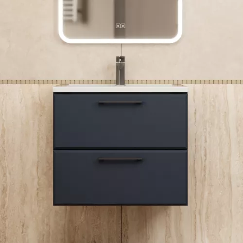 Тумба подвесная  Uperwood Foster New черная, Выбрать цвет: Черный матовый, Выбрать размер: 60, изображение 2