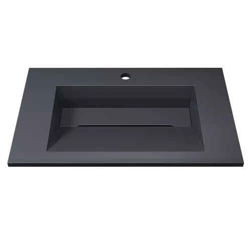 Раковина полувстраиваемая Uperwood Next Premium , серый глянец, Выбрать цвет: Серый, Выбрать размер: 70, изображение 2