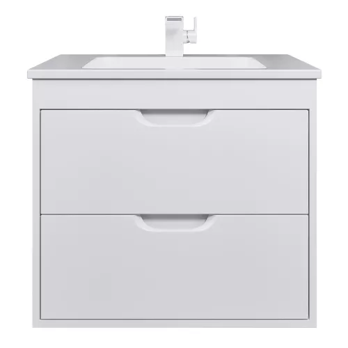 Тумба подвесная Uperwood Modul  белая матовая, Выбрать цвет: Белый матовый, Выбрать размер: 65, изображение 13