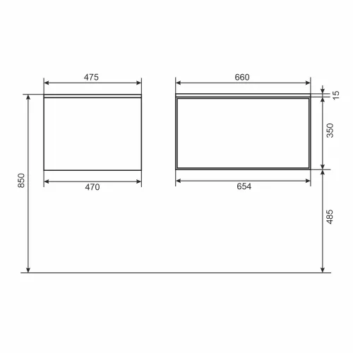 Тумба подвесная Uperwood Parma Premium, белая, Выбрать цвет: Белый матовый, Выбрать размер: 65, изображение 8
