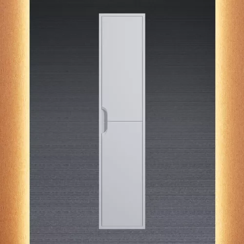 Шкаф-пенал  подвесной Uperwood Modul 33х150 см, белый матовый, Выбрать цвет: Белый матовый