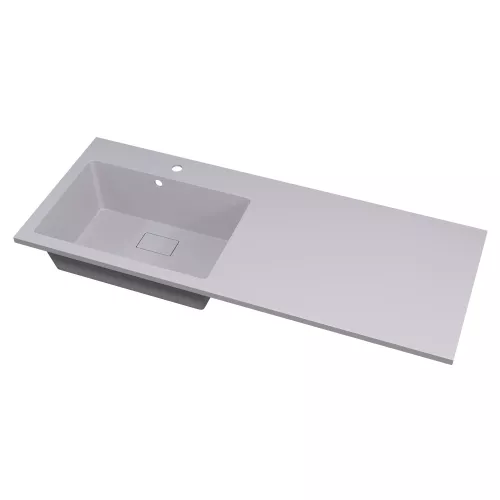 Раковина над стиральной машиной Uperwood Cosmos Quartz 120 см, левая/правая жасмин, Выбрать цвет: Жасмин, Внешний вид: Крыло справа, изображение 3