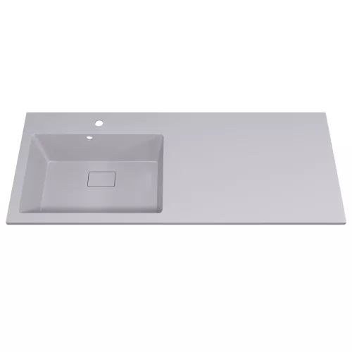 Раковина над стиральной машиной Uperwood Cosmos Quartz 120 см, левая/правая жасмин, Выбрать цвет: Жасмин, Внешний вид: Крыло справа, изображение 4