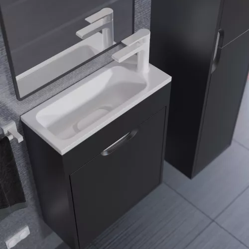 Раковина для ванной Uperwood Modul  белая глянцевая, Выбрать цвет: Белый, Выбрать размер: 50, изображение 10