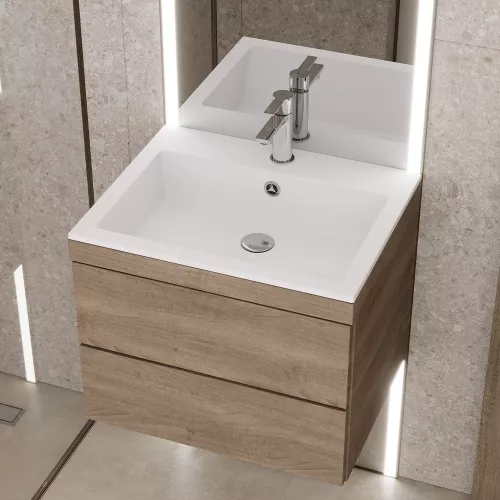 Раковина для ванной Uperwood Megan  белая матовая, Выбрать цвет: Белый, Выбрать размер: 60, изображение 4