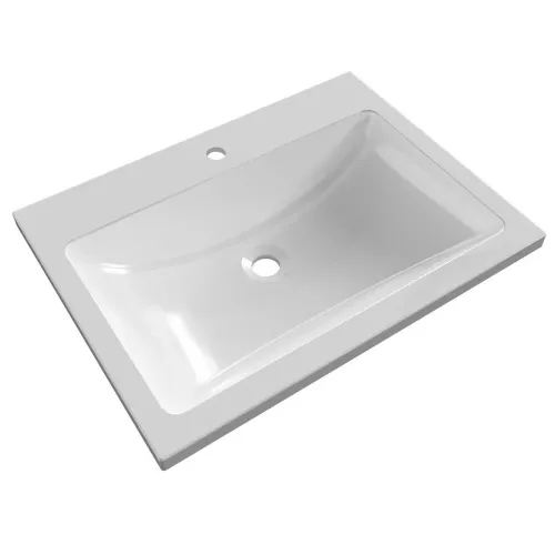 Раковина для ванной Uperwood Self  белая глянцевая, Выбрать цвет: Белый, Выбрать размер: 60