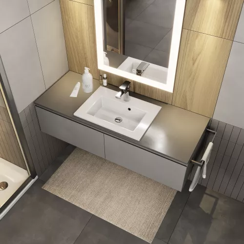 Раковина для ванной  Uperwood Aurora, белая глянцевая, Выбрать размер: 50, изображение 3