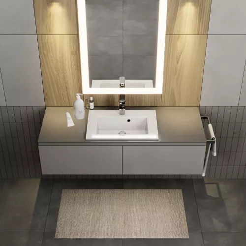 Раковина для ванной  Uperwood Aurora, белая глянцевая, Выбрать размер: 50, изображение 4