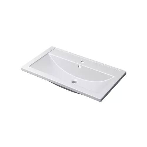 Раковина для ванной Uperwood Foster 80 см, белая глянцевая