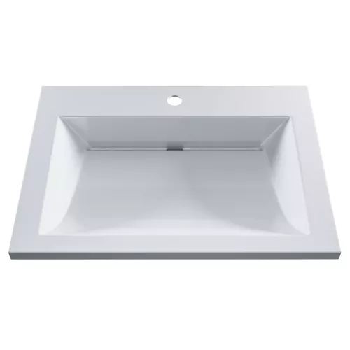 Раковина для ванной Uperwood Infinity, белая глянцевая, Выбрать цвет: Белый, Выбрать размер: 60, изображение 2