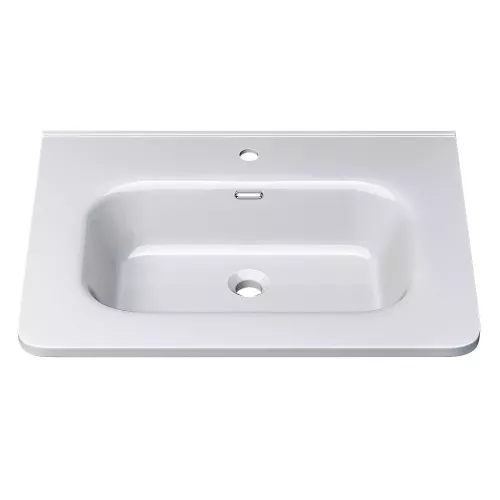 Раковина для ванной Uperwood Monica, белая глянцевая, Выбрать цвет: Белый, Выбрать размер: 60, изображение 2