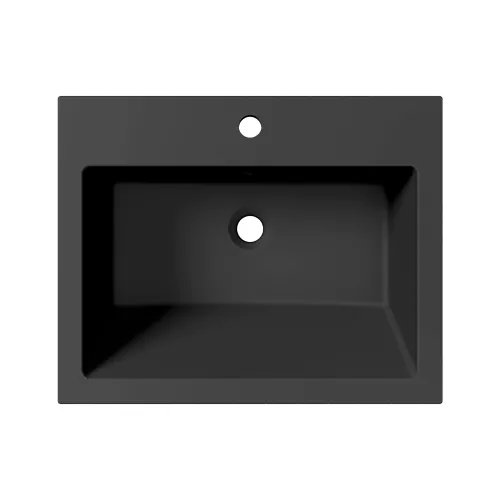 Раковина для ванной Uperwood Megan черная матовая, Выбрать цвет: Черный, Выбрать размер: 60