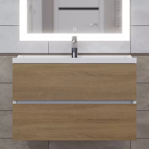 Раковина для ванной Uperwood Family, белая глянцевая, Выбрать цвет: Белый, Выбрать размер: 80, изображение 8