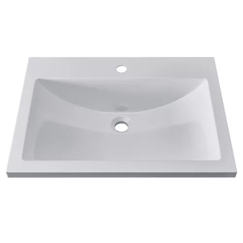 Раковина для ванной Uperwood Self  белая глянцевая, Выбрать цвет: Белый, Выбрать размер: 60, изображение 3