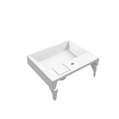 Раковина над стиральной машиной Uperwood Naomi белая глянцевая, Выбрать размер: 60х50, изображение 6