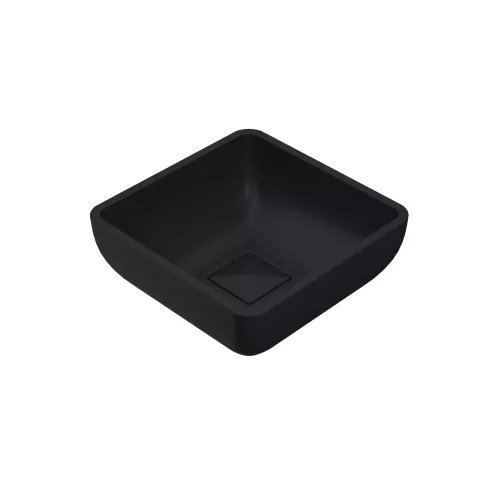 Раковина для ванной накладная Uperwood Florida квадратная, бетон, цвет черный, Выбрать цвет: Черный