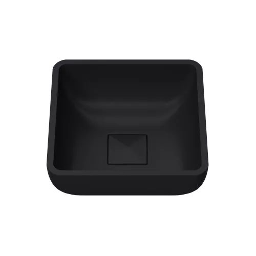 Раковина для ванной накладная Uperwood Florida квадратная, бетон, цвет черный, Выбрать цвет: Черный, изображение 2