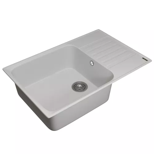 Кухонная мойка из искусственного камня Uperwood UPD-400, прямоугольная, цвет туман, Выбрать цвет: Туман, изображение 2