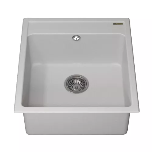 Кухонная мойка из искусственного камня Uperwood UPD-406, 42х48 прямоугольная, цвет туман, Выбрать цвет: Туман, изображение 4