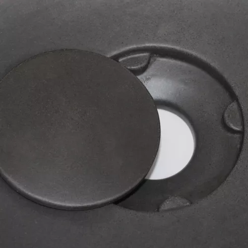 Раковина накладная бетонная Uperwood Belfast 30х30х13,5 см, круглая, графит, Выбрать цвет: Графит, изображение 4