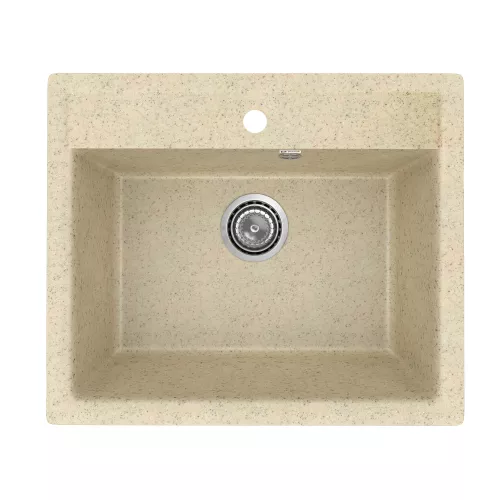 Кухонная мойка из искусственного камня Uperwood ECON UPD-104-002, прямоугольная,бежевая матовая, Выбрать цвет: Слоновая кость, изображение 4
